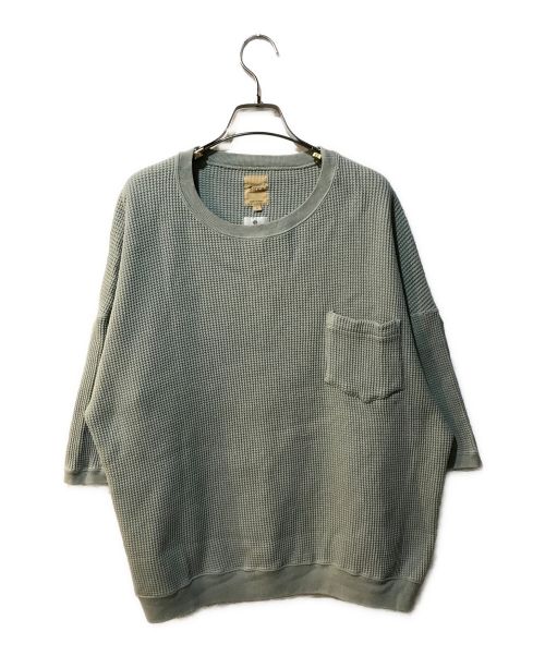 sanca（サンカ）sanca (サンカ) ビッグワッフルクルーS／S S23SSW07 グリーン サイズ:2の古着・服飾アイテム