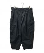 YOHJI YAMAMOTOヨウジヤマモト）の古着「BLACK Scandal RIPSTOP 12TACK PANTS」｜ブラック