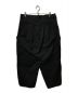 YOHJI YAMAMOTO (ヨウジヤマモト) BLACK Scandal RIPSTOP 12TACK PANTS ブラック サイズ:2：22000円