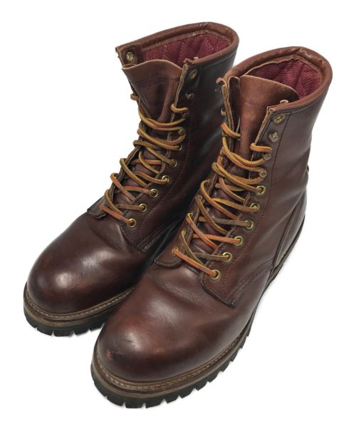 RED WING（レッドウィング）RED WING (レッドウィング) ロガーブーツ ANSI Z41 PT91 ブラウン サイズ:71/2Dの古着・服飾アイテム