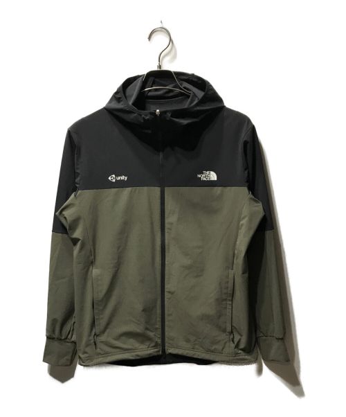 THE NORTH FACE（ザ ノース フェイス）THE NORTH FACE (ザ ノース フェイス) APEX FLEX HOODIE NP22081 ブラック×グリーン サイズ:Mの古着・服飾アイテム