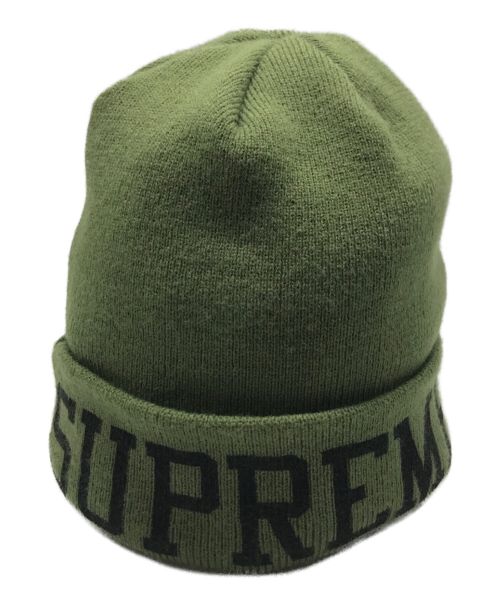 SUPREME（シュプリーム）SUPREME (シュプリーム) Varsity Beanie グリーンの古着・服飾アイテム