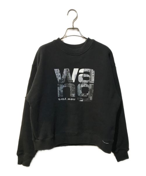 ALEXANDER WANG（アレキサンダーワン）ALEXANDER WANG (アレキサンダーワン) Heavy Terry Graphic Sweatshirt ブラック サイズ:XSの古着・服飾アイテム