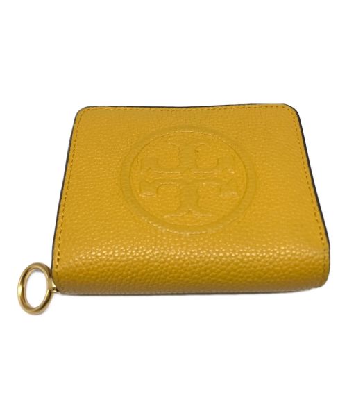 TORY BURCH（トリーバーチ）TORY BURCH (トリーバーチ) スクエアラウンドジップウォレット イエローの古着・服飾アイテム