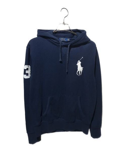 POLO RALPH LAUREN（ポロ・ラルフローレン）POLO RALPH LAUREN (ポロ・ラルフローレン) ビッグポニー刺繍パーカー ネイビー サイズ:Mの古着・服飾アイテム