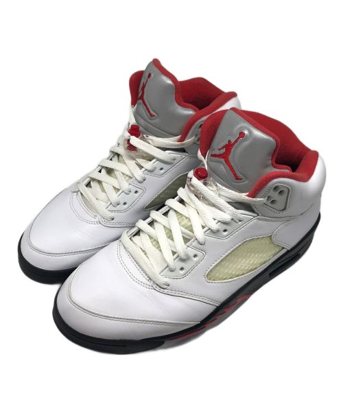 NIKE（ナイキ）NIKE (ナイキ) Air Jordan 5 Retro DA1911-102 ホワイト×レッド サイズ:27の古着・服飾アイテム