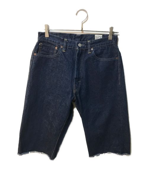 orSlow（オアスロウ）orSlow (オアスロウ) BEAMS BOY (ビームスボーイ) 別注 Cut Off Shorts インディゴ サイズ:Lの古着・服飾アイテム