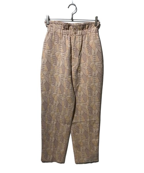 STEVEN ALAN（スティーブンアラン）STEVEN ALAN (スティーブンアラン) JACQUARD TAPERED PANTS ベージュ サイズ:2の古着・服飾アイテム