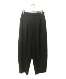 Louren（ローレン）の古着「tuck cocoon pants」｜ブラック