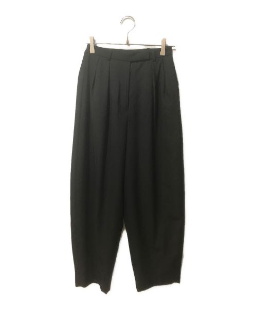 Louren（ローレン）Louren (ローレン) tuck cocoon pants ブラック サイズ:Sの古着・服飾アイテム