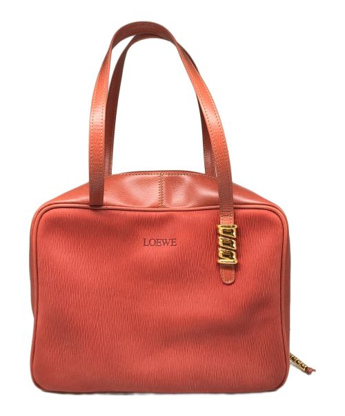 LOEWE（ロエベ）LOEWE (ロエベ) ミニボストンバッグ ベラスケス ヴィンテージ レッドの古着・服飾アイテム