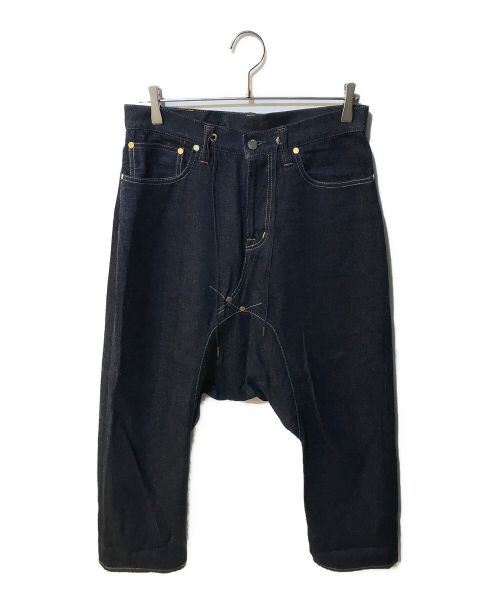 FUMITO GANRYU（フミトガンリュウ）FUMITO GANRYU (フミトガンリュウ) Sarrouel cropped denim pants FU3-PA-102 インディゴ サイズ:1の古着・服飾アイテム