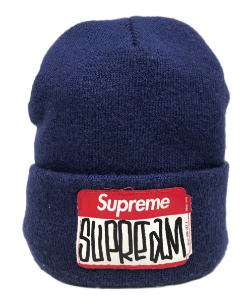 SUPREME（シュプリーム）SUPREME (シュプリーム) GONZ NAMETAG BEANIE ネイビーの古着・服飾アイテム