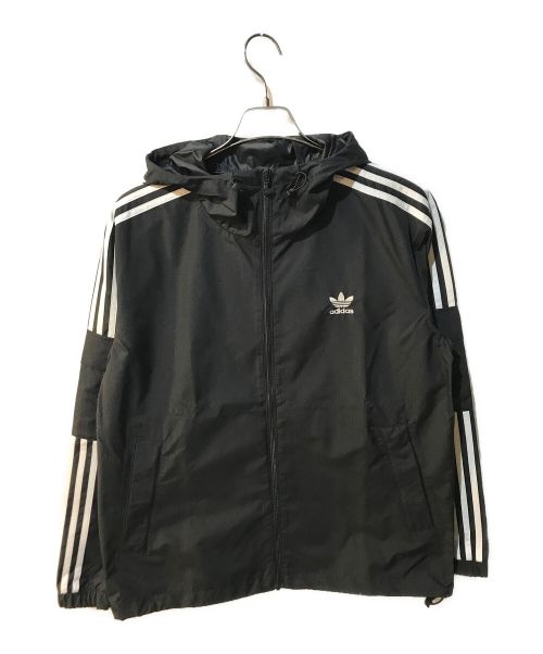 adidas（アディダス）adidas (アディダス) 3 STRIPES FZ WINDBRE GN3475 ブラック サイズ:L 未使用品の古着・服飾アイテム