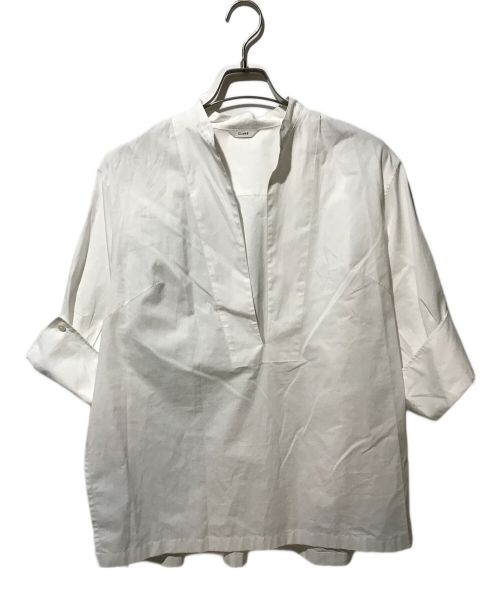 CLANE（クラネ）CLANE (クラネ) DEEP SKIPPER SHIRT 15122-4032 ホワイト サイズ:2の古着・服飾アイテム