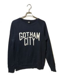 NUMBER (N)INE（ナンバーナイン）の古着「GOTHAM CITY LARGE SWEATSHIRT　02ss　モダンエイジ期」｜ネイビー