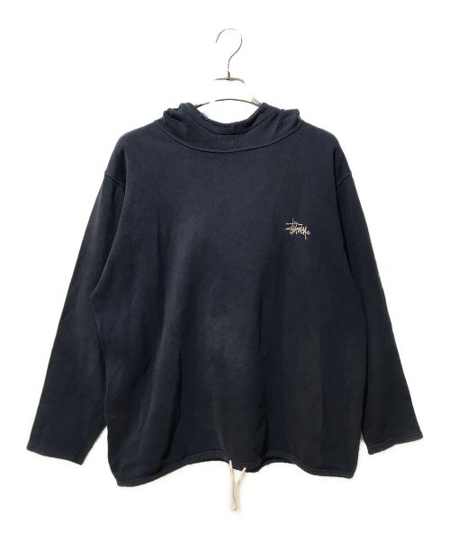 stussy（ステューシー）stussy (ステューシー) プルオーバーパーカー ネイビー サイズ:Mの古着・服飾アイテム