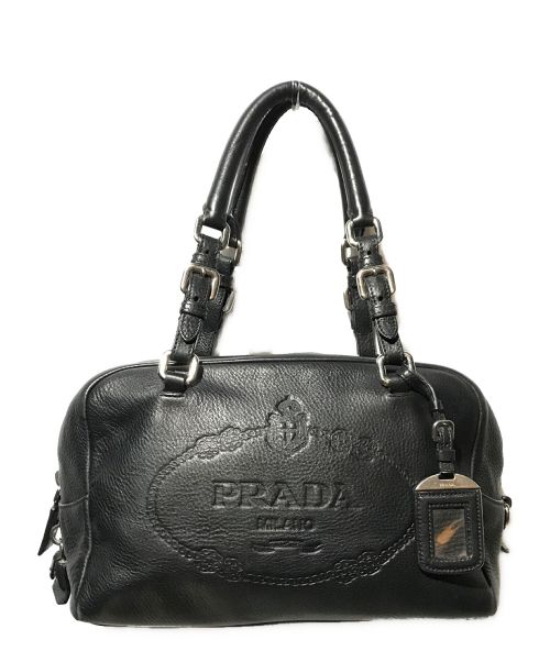 PRADA（プラダ）PRADA (プラダ) ミニボストンバッグ BR3091 ブラックの古着・服飾アイテム