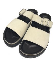 STUDIO NICHOLSON（スタジオ ニコルソン）の古着「SUEDE SANDAL DeuxiemeClass取扱い」｜ブラック×ベージュ