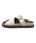 STUDIO NICHOLSON (スタジオニコルソン) SUEDE SANDAL DeuxiemeClass取扱い ブラック×ベージュ サイズ:37：15000円