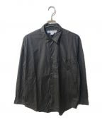 COMME des GARCONS SHIRTコムデギャルソンシャツ）の古着「コットンポプリンレギュラーカラーシャツ FZ-B011」｜ブラック