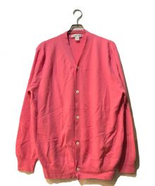 COMME des GARCONS SHIRT（コムデギャルソンシャツ）の古着「Vネックハイゲージウールニットカーディガン」｜ピンク