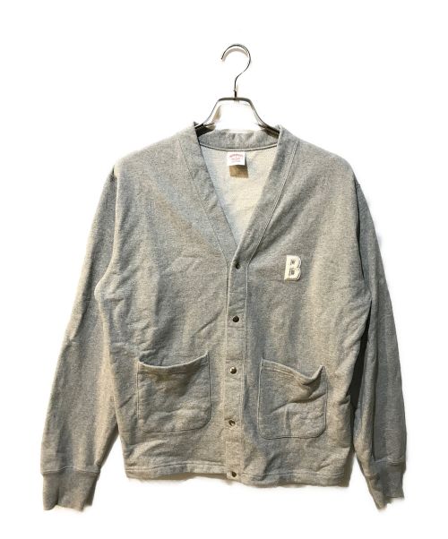 BROOKS BROTHERS（ブルックスブラザーズ）BROOKS BROTHERS (ブルックスブラザーズ) LOGO Series レタードカーディガン グレー サイズ:Sの古着・服飾アイテム