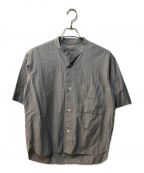 MARGARET HOWELLマーガレットハウエル）の古着「PINSTRIPE FINE COTTON POPLIN」｜グレー