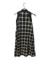 Louren (ローレン) stand collar check dress ブラック サイズ:S 未使用品：35000円