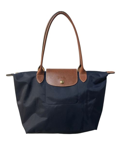 LONGCHAMP（ロンシャン）LONGCHAMP (ロンシャン) 折り畳みナイロントートバッグ ネイビーの古着・服飾アイテム