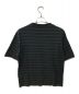 MARGARET HOWELL (マーガレットハウエル) ORGANIC COTTON STRIPE JERSEY ブラック×ブルー サイズ:M：7000円