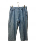 STEVEN ALANスティーブンアラン）の古着「12oz DENIM 5P BAGGY TAPERED PANTS」｜ブルー