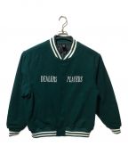 DEALERS PLAYERSディーラーズプレイヤーズ）の古着「Embroidered OG Stadium Jacket」｜グリーン