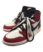 NIKEナイキ）の古着「AIR JORDAN 1 RETRO HIGH OG」｜ホワイト×レッド