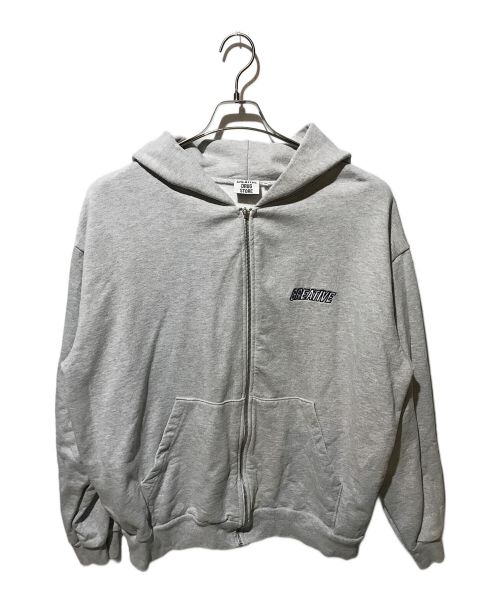 creative drug store（クリエイティヴドラッグストア）creative drug store (クリエイティヴドラッグストア) ZIP HOODIE グレー サイズ:XXLの古着・服飾アイテム