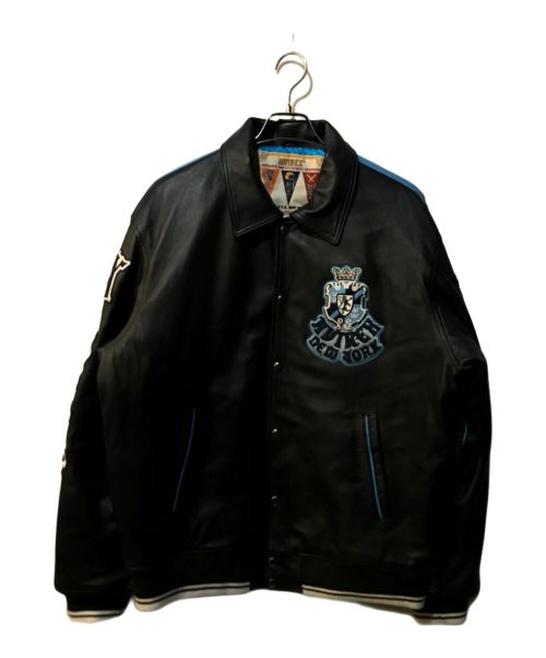 AVIREX（アヴィレックス）AVIREX (アヴィレックス) LION 2TONE VARSITY JACKET ブルー サイズ:XLの古着・服飾アイテム