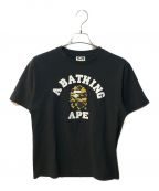 A BATHING APEアベイシングエイプ）の古着「カモカレッジTシャツ」｜ブラック