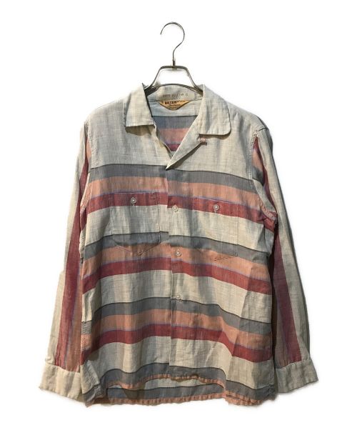 BALSAM（バルサム）BALSAM (バルサム) 60s BALSAM L/S Open Collar Rayon Shirt グレー サイズ:15-15 1/2の古着・服飾アイテム