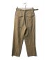 jieda (ジエダ) TUCK FABRIC BELT SLACKS ベージュ サイズ:1 未使用品：12000円