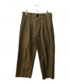 MARGARET HOWELLマーガレットハウエル）の古着「BRUSHED WOOL COTTON TWILL TROUSER」｜ベージュ