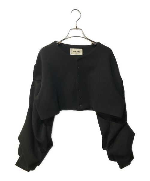 THE TOE（ザ トー）THE TOE (ザ トー) Dumbo gather cardigan ブラック サイズ:Mの古着・服飾アイテム