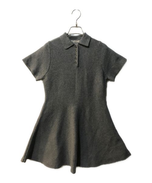 THE TOE（ザ トー）THE TOE (ザ トー) REIMS short sleeve flare onepiece グレー サイズ:M 未使用品の古着・服飾アイテム