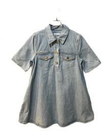 GANNI（ガニー）の古着「Cutline Denim Mini Dress」｜インディゴ