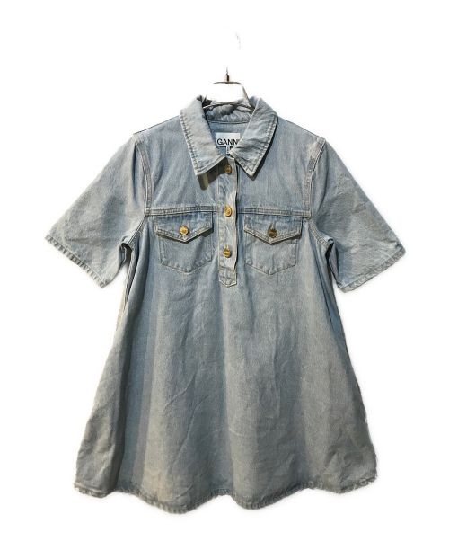 GANNI（ガニー）GANNI (ガニー) Cutline Denim Mini Dress インディゴ サイズ:Freeの古着・服飾アイテム