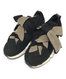 RehersalL（リハーズオール）の古着「fake leather ribbon sneakers IVO」｜ブラック