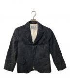 R&D.M.Co-OLDMAN'S TAILORオールドマンズテイラー）の古着「GINGHAM CHECK JACKET」｜ネイビー