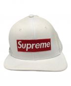 SUPREMEシュプリーム）の古着「Box Logo Mesh Back New Era」｜ホワイト