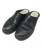 foot the coacherフットザコーチャー）の古着「MINIMAL CLOG レザーシューズ」｜ブラック