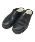 foot the coacher（フットザコーチャー）の古着「MINIMAL CLOG レザーシューズ」｜ブラック