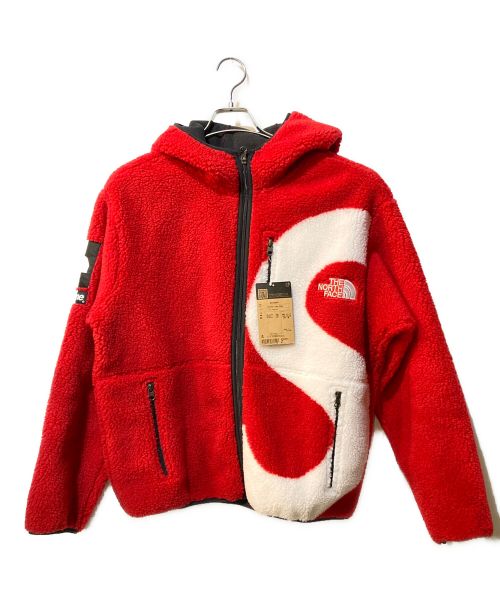 SUPREME（シュプリーム）SUPREME (シュプリーム) THE NORTH FACE (ザ ノース フェイス) Logo Hooded Fleece Jacket 20AW レッド サイズ:Ｍ 未使用品の古着・服飾アイテム